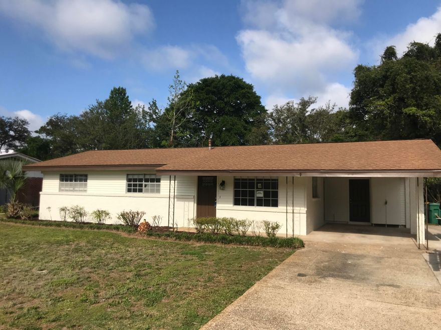 Available to be viewed 5/10. New floors, new granite counter tops in the kitchen, new fixtures. Good sized yard. Carport and plenty of parking.