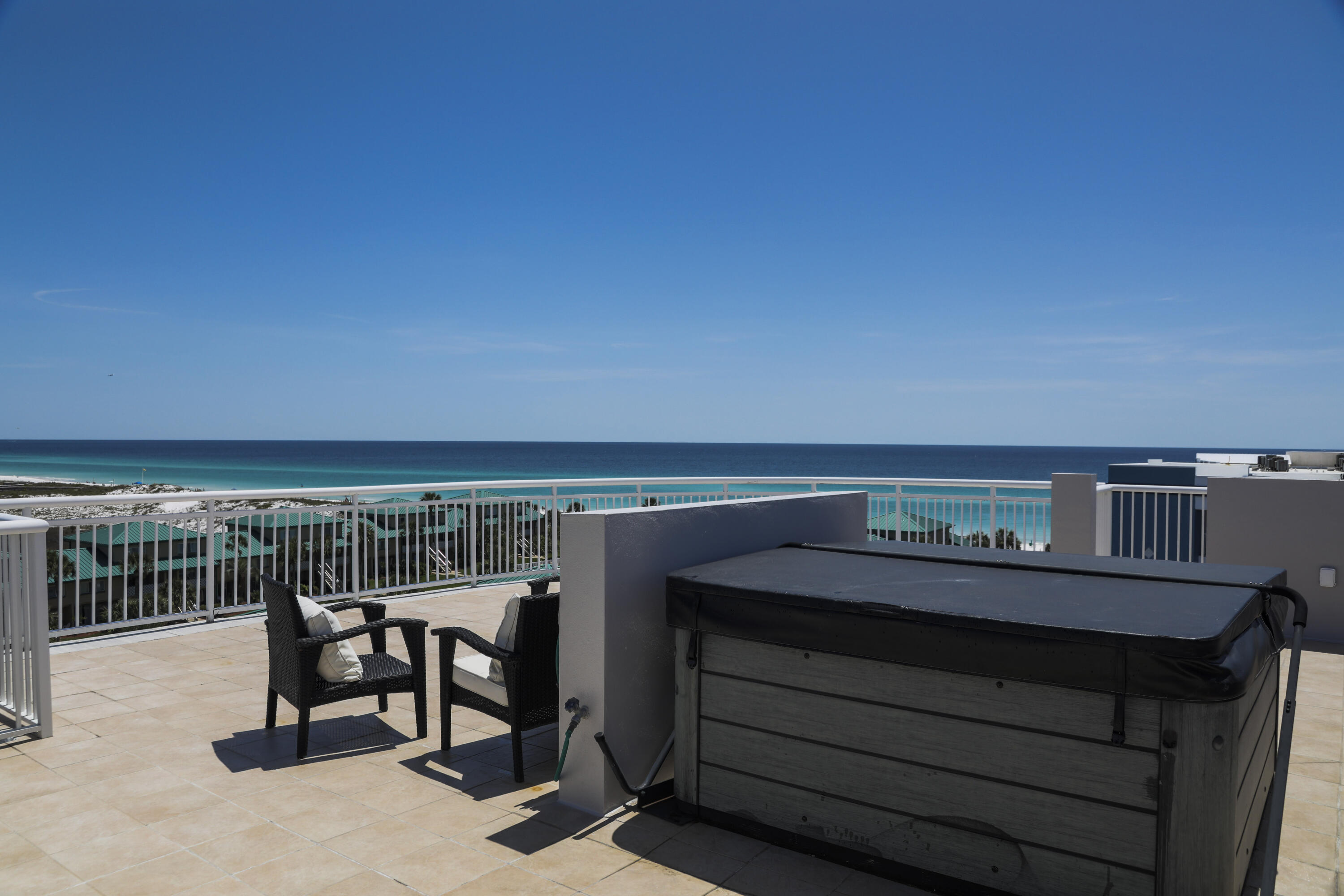 Discover the beauty of the Emerald Coast! Situated on Okaloosa Island with choice views, Destin West puts all of the area's best attractions only minutes away from your vacation home. From fishing, to golfing, to swimming, this resort has something for everyone. It features a lazy river, seven pools, a fitness center, a Sky Bridge for easy access to the Bay, and the lazy river. From this updated gulf side unit, you can enjoy the spectacular views from the balcony and roof top patio with hot tub, as well as easily access the gulf and pool area. This unit has incredible rental history grossing $60,675 in 2021. The turnkey unit features a beautiful view from the balcony, sleeps 6 guests, and a spacious living area.