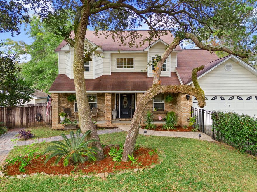 WATERFRONT Home! CONVENIENTLY located just minutes from the beaches of 30A and a short boat ride down the canal to Mallet Bayou and Choctawhatchee Bay. On a private no-through street. Southern style home with a well cultivated front courtyard, mature live oak trees and relaxing Koi pond. Back yard features an expansive deck off the house and a dock on the canal with a boat lift, ready for your boating adventures. Walking through the front door you get that grand entrance feeling in the foyer and notice the beautiful custom lighting. LVP flooring throughout whole home. Kitchen is open concept with sitting area and breakfast nook attached, along with a wood burning fireplace in the sitting area. Formal living space and dining room are adjacent for great entertainment options. A half bath is also conveniently located downstairs for easy guest access. 

Making your way upstairs you find three spacious bedrooms, two of which share a hall bath. The master bedroom has a walk-in closet and large bathroom featuring a jetted garden tub. Have that morning cup of coffee overlooking the water, right out of bed, on your own upstairs deck connected to the master bedroom by a set of French doors. 

Other notable features of this home is a fully fenced in back yard and front yard for the pets and privacy, while enjoying your above ground pool. A shed located in the back yard gives ample storage for tools and yard equipment. A unique bonus is an outdoor brick oven situated right by the pool on the back deck, perfect for cooking outdoors when the weather is nice. There is ample parking space in the driveway and a bonus parking area on the side of house, behind the fence, for an RV or boat. The two car garage can function as a parking space, or use it as a fun "man cave" area for games and gathering!

This is that waterfront retreat, away from it all, but close enough to get to it all, that you have been waiting for. CALL TODAY!