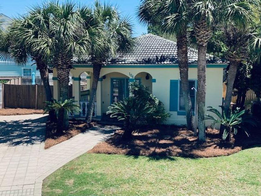 This is a beautiful beach home named ''TROPICAL DREAMS''. All on one level, this open floor plan 3 bedroom 2 bath is sure to bring good times to anyone looking for that second home or investment property. Your refreshing swim is just steps away as you take a dip into your own private inground pool. If the beach is what you desire, then it's just a short walk to your deeded access to Destin's white sandy beaches. This is a well maintained home and it also has an excellent rental history. To top it all off, Terra Cotta Terrace has access to a community pool, tennis courts, volleyball court and a club house. Overall, it's a great property in a great location that is conveniently located to all Destin has to offer.