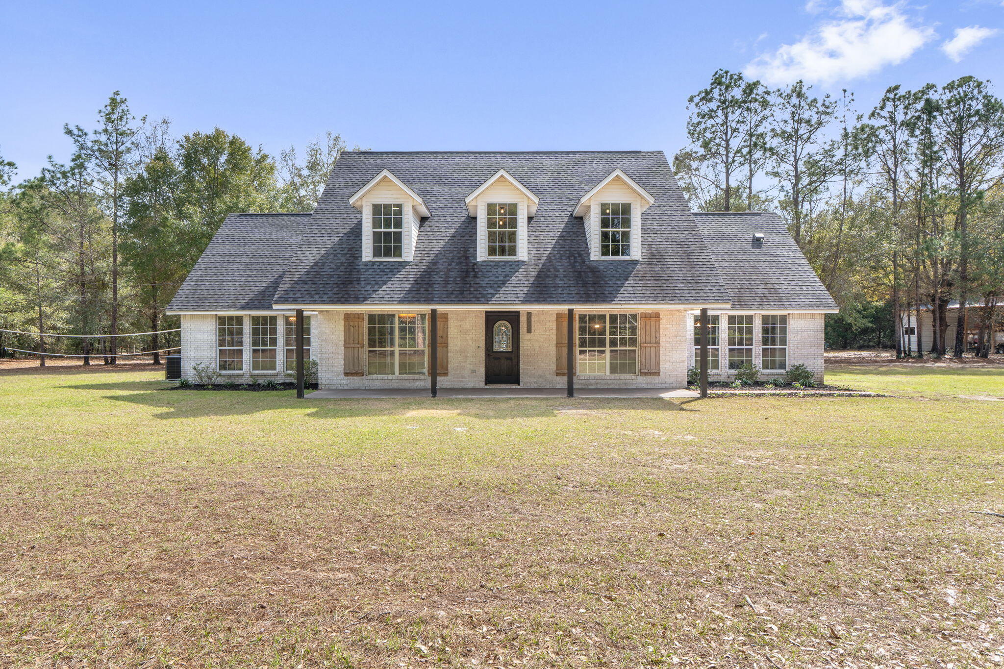 **BACK ON MARKET NO FAULT OF SELLER - VA Assumable Loan to qualified VA buyers-Motivated Seller! Take advantage of this 5.625% VA Assumable rate - Bring all offers! Don't miss out of a chance to own this beautiful home. Welcome to your beautifully updated 5-bedroom, 3-Bathroom home that sits on over 2 acres of private land. Featuring a bright, semi open floor plan with modern upgrades throughout, including a gourmet kitchen with quartz countertops, stainless steel appliances, and custom cabinetry. The very spacious primary suite (on first floor) offers an updated and luxurious en-suite bath and large walk in closet, while the other bedrooms provide plenty of space for family or guests. Step outside to your private pool and expansive patio, perfect for entertaining or relaxing. More... You will appreciate the new 60x20 pole barn complete with a 2 level shed at the back. With plenty of land, there's room for your RV/Boat Parking, a garden, or even horses! Enjoy the perfect blend of seclusion and convenience, just minutes from shopping, dining, and schools. Do not miss this move-in-ready gem!