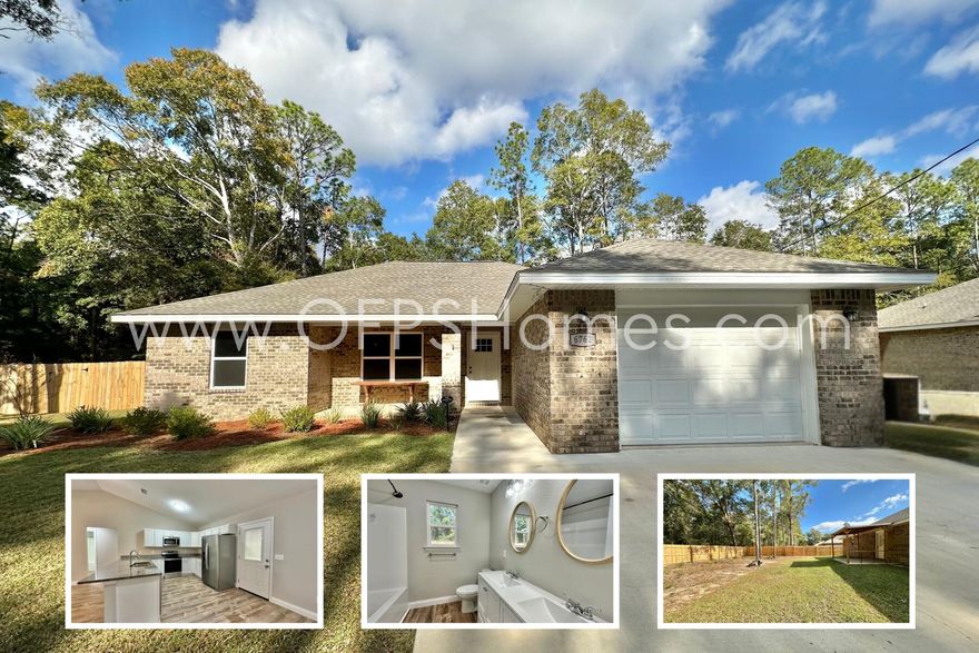 AVAILABLE NOW! Spacious 3-bedroom, 2-bath home offering 1,392 sq ft just minutes from Whiting Field. This all-brick home features a split floor plan, vinyl plank flooring in main areas, and carpeted bedrooms. The modern kitchen is open to the living and dining areas and includes granite countertops, white shaker cabinets, breakfast bar, pantry, and stainless steel appliances. The primary suite offers a double vanity. Covered patio and large fenced backyard provides the best spot to enjoy and host friends. NO smoking. 600 minimum FICO credit score required in addition to meeting rental criteria. Pets allowed upon approval with a non-refundable pet fee. All applicants are required to complete an application on https://onefamilypropertyservices.petscreening.com/
regardless of if they own a pet or not.  Applicants with an ESA are also required to complete the application.

** Fees Required once an application is approved include, but may not be limited to: Security Deposit, Non-Refundable Fees (cleaning and rekey), $20 Certified Mail Fee, and Pet Fees (when applicable). 