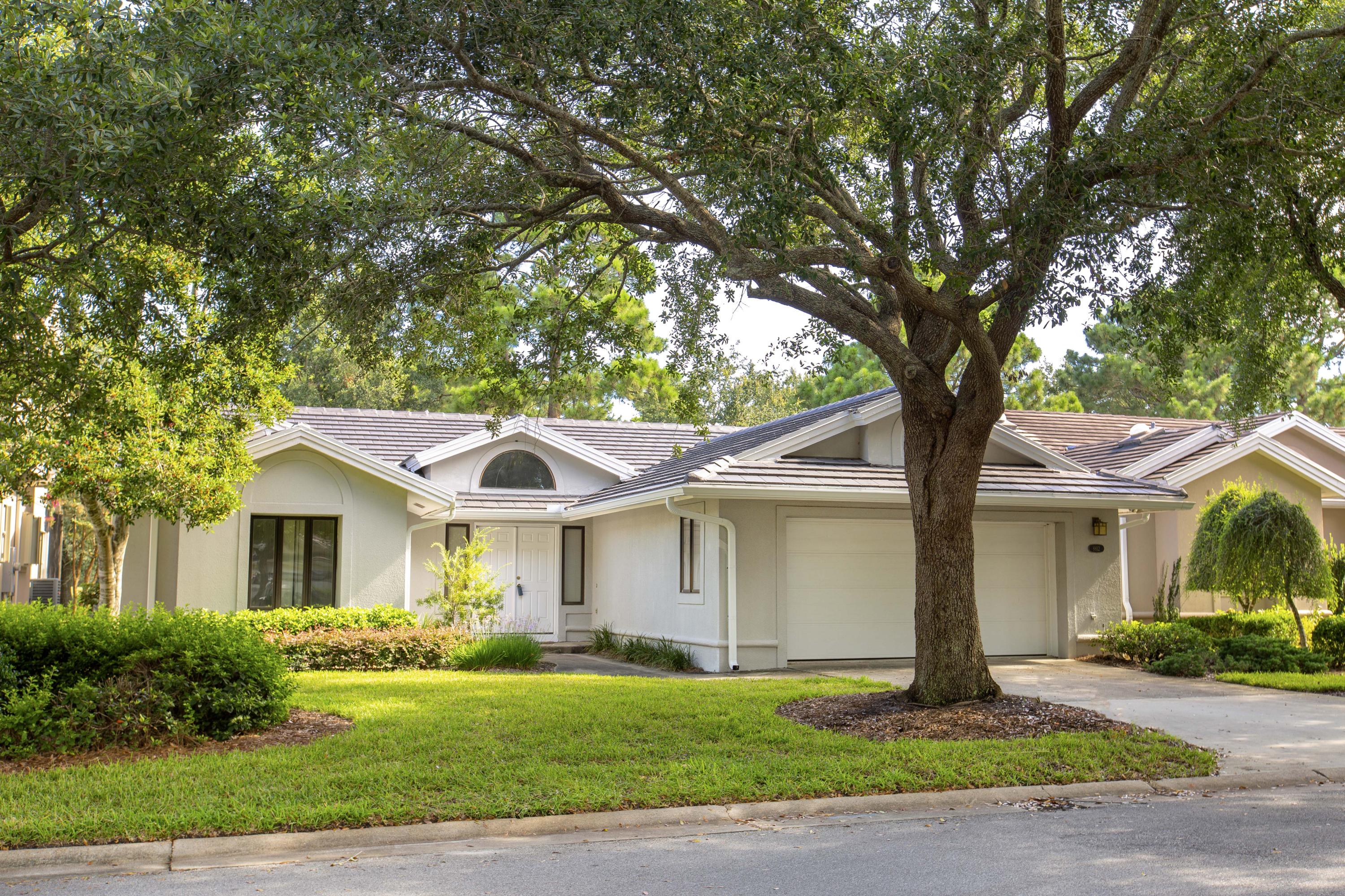 A great opportunity to purchase a 3 bedroom, 2 bath home in the much sought after neighborhood of St Andrews located inside the beautiful Sandestin Resort. St Andrews is a rental restricted neighborhood of single family homes conveniently located adjacent to the Baytowne and Raven golf courses. This single story St Andrews home, with a 2-car garage, is only a short walk to the Sandestin marina, tennis courts, new swimming pool, Jolee Island and the Village at Baytowne Wharf. Ideally located on the ninth fairway of Baytowne Golf Course with a view of the green and the lake. New tile roof and gutters installed in 2019. This property is being offered unfurnished and ''as is''. Will make a perfect 2nd home or permanent residence.