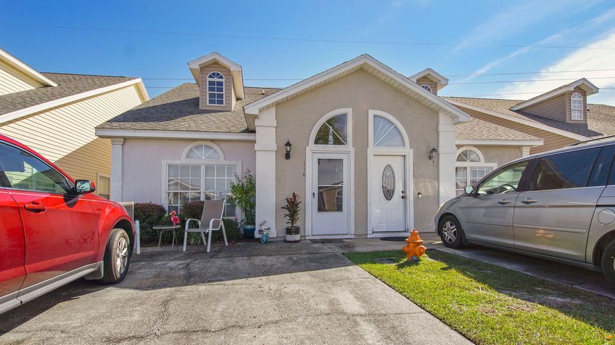 **New roof coming in approx. 1 month! New HVAC in 2020 & water heater in 2018. Want a permanent, 2nd home or investment property within walking distance to the beach? Look no further than this beautiful and spacious 3 bed, 2.5 bath home. The first floor offers a nice and open living/dining/kitchen area in addition to a large laundry room, half bath & generous sized primary bedroom with screened patio off the back that backs up to community green space. Upstairs you will find two additional spacious bedrooms, a walk-in closet and another full bath. Palm Cove is a gated community which offers short and long-term rentals and is convenient to many great restaurants and attractions such as Ripley's Believe it or Not, Rock It Lanes, Shipwreck Island Waterpark, Just Jump Trampoline Park, Wonderworks and more!