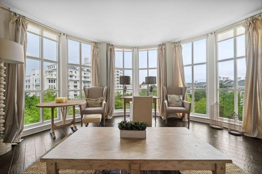 A breathtaking panoramic wall-of-windows will immediately grab your attention as the door to this luxurious unit is opened.  Views from this top floor, 1 bedroom offer a birds-eye perspective of both the large, community pool and lush grounds that surround the complex. Further observations will reveal that it has been tastefully decorated with coastal elegant furnishings and rich hardwood flooring that create a soothing, tranquil sensation.  Both the kitchen and bathroom have been completed updated/renovated with new appliances, countertops sink and hardware.  Additional renovations include new paint throughout, new BR carpet and a new HVAC.  Situated on the Northeast side of the Sandestin resort, positions this unit in a prime area that's a short walk, bike or golf cart ride to Baytowne