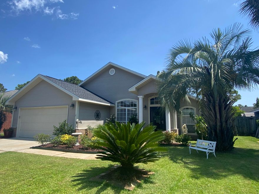 Cozy home in the established neighborhood of Escada, south of 98 and less than a mile from Senic Hwy. 30A. The neighborhood has a pool, tennis/pickle ball court, basketball court and swing set. There is also a biking/walking trail from the neighborhood thru the woods that comes out on 30A and the beaches of South Walton. This home has a large fenced backyard and a large screened in porch. Would be just right for a small family or retirees.