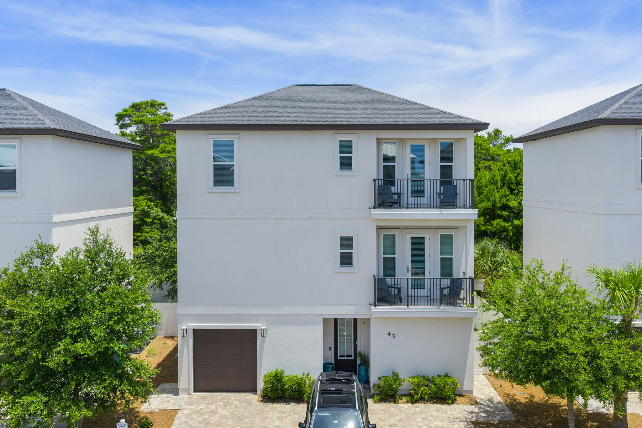 Welcome to 43 Ciboney, a beautifully designed coastal retreat just moments from the shoreline. This spacious 4 bedroom, 3 story residence offers an elevated beachside lifestyle with high-end designer finishes throughout. Thoughtfully curated furnishings are included, making this home truly move-in ready for beach lovers and those seeking a laid-back, coastal escape.Inside, you'll find stylish quartz countertops, durable wood-look tile flooring, and the convenience of two laundry areas. The open-concept layout provides generous living space, and the private backyard offers a relaxing outdoor retreat. A 6-passenger golf cart is also included, perfect for easy trips to the beach.Perfectly positioned in the heart of the Destin-Miramar Beach corridor, this home offers quick access ==> to top-rated restaurants, championship golf courses, and world-class shopping, including Silver Sands Premium Outlets. Whether you're looking for a full-time residence, vacation home, or income-generating rental, 43 Ciboney is a smart investment in comfort, convenience, and coastal living.