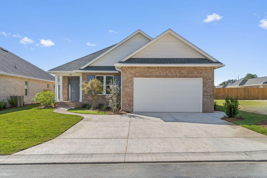 Under Contract - accepting back up offers  & keeping 'active' in MLS per contract EAGLES LANDING New Construction HOME!  Builder to give $10K Buyer concession at closing. This home features 4 beds-3 full baths, split bedrooms, gorgeous interior to include: 8' doors, LVP & tile flooring, quartz counter tops, soft close cabinetry & drawers, Bosch stainless steel appliances (frig, microwave, dual fuel convection range & dishwasher), tankless gas hot water heater, tiled showers, impact windows & doors, smart panel for technology, finished garage, screened porch, patio & much more! Full landscaping & irrigation included. Buyer to verify all deemed important info.  Pictures are of similar completed home.  Completion July 2024.