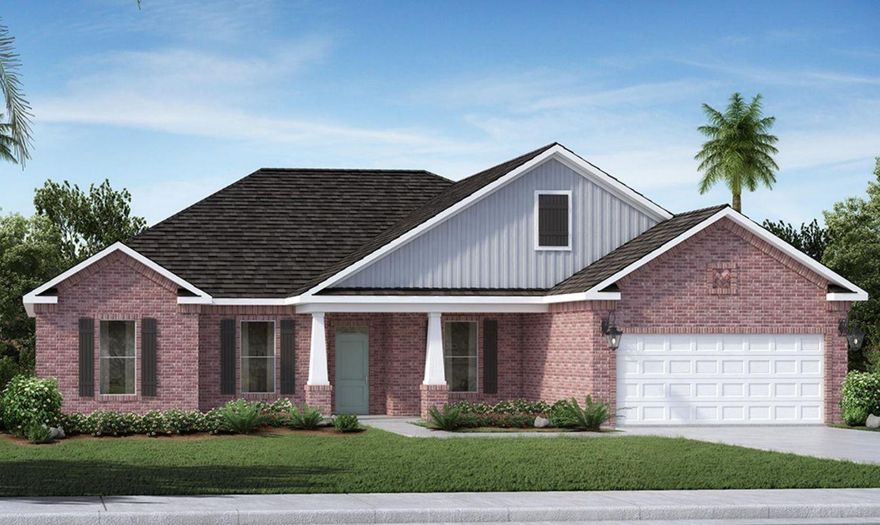 Celsia A Floorplan with 4 bedrooms and 3 full baths. a formal Dining Room.  Boasts a kitchen with stainless appliances and engineered vinyl plank flooring. This home also features LED lighting, flood lights, level 4 appliances and 4 foot garage extension.