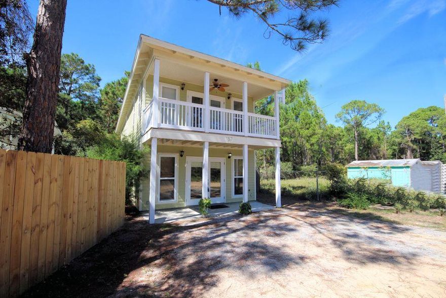 This gorgeous home is a great opportunity to enjoy all of 30A while maintaining your personal comfort. This residence offers a quiet environment with space to express yourself! Enjoy your leisure time at the beach located two blocks from the property. You will fall in love with the 3 bedrooms the home has to offer, two of which are master suites. Each bedroom receives its own bathroom for your privacy and convenience. Lounge around on the front porch or enjoy your balcony without hinderance. Life is good when you love where you live. No smoking, pets are allowed with a $400 non-refundable fee per pet with two pets allowed total.