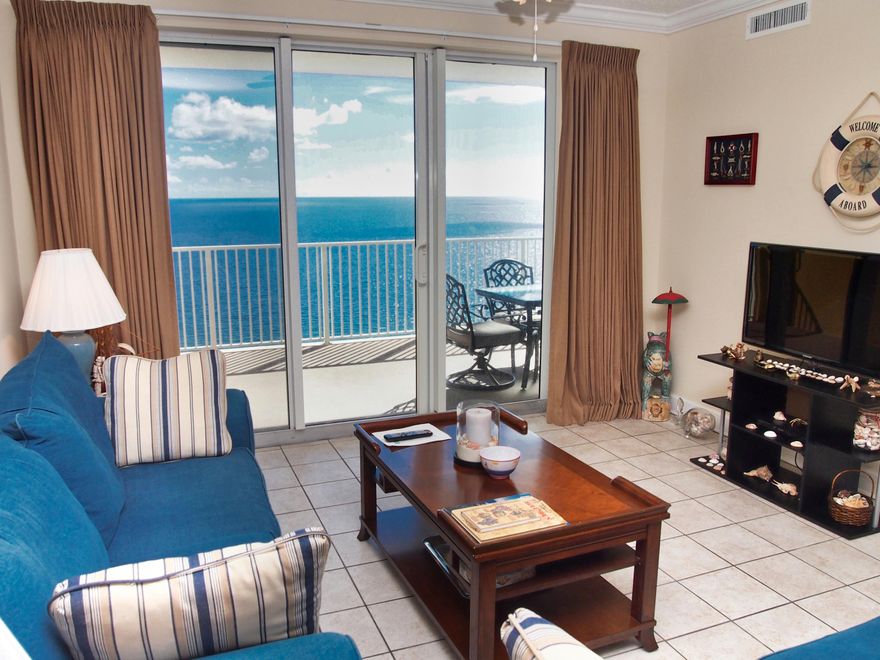 Looking for a non-rental, original owner, gulf-front condo with gulf-facing master bedroom and dedicated parking space under the building? THIS IS IT! Tropic Winds Unit 2006 is a non-rental, gulf-front, second home, used exclusively by the owner and his family/friends. The property has never been on a rental program. Included is a convenient, exclusive use, assigned, parking space located in the garage directly under the building! No long walks across the street! Unit 2006 is being sold fully furnished and features two-bedrooms, two-baths, and massive, oversized, balcony. The kitchen includes cherry stained, wrap-around, cabinets, stainless appliances, breakfast bar, and bar stools. The master bedroom and living room adjoin the balcony and include majestic gulf views. Sleep to the sound of the waves! The balcony includes beautiful views of the quartz-white sand, emerald gulf coast, and miles of Bay and Walton County coastline.

The master bedroom includes quality furnishings, two closets, television, and adjoining private bath ensuite. The large guest bedroom includes a private bathroom entrance.

Tropic Winds is located on the west-end of Panama City Beach only a couple of miles from the famous Pier Park shopping district. The coastal beach towns of Hwy 30A begin just 8 miles west of Tropic Winds.

Buyer to verify all square footage and measurements, if important. 

Some sentimental and personal items pictured do not convey with the sale. Ask your realtor for a copy of the Does Not Convey List.