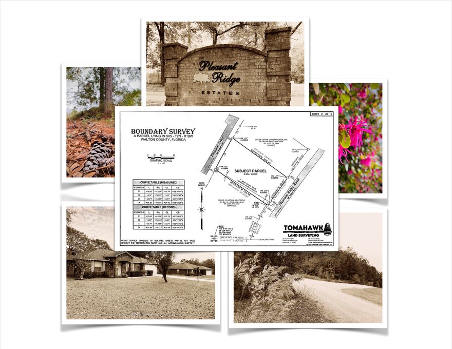 Lot 6, a pristine 0.5+ acre parcel located in beautiful Pleasant Ridge Estates -- a stately brick home community nestled high amid Northern Florida's pines and hardwoods. Future home site is located minutes to Defuniak Springs, Ponce de Leon Springs State Park, and, of course, the World's most beautiful beaches, 30A, the Gulf Coast. Adjacent lot 7 (0.5+ acres) is listed separately and concurrently. Together these parcels comprise 1.04+ acres in total and are the last prime buildable lots available in this community featuring 2,000+sq ft brick homes! The pleasant life awaits you here. Come see for yourself!