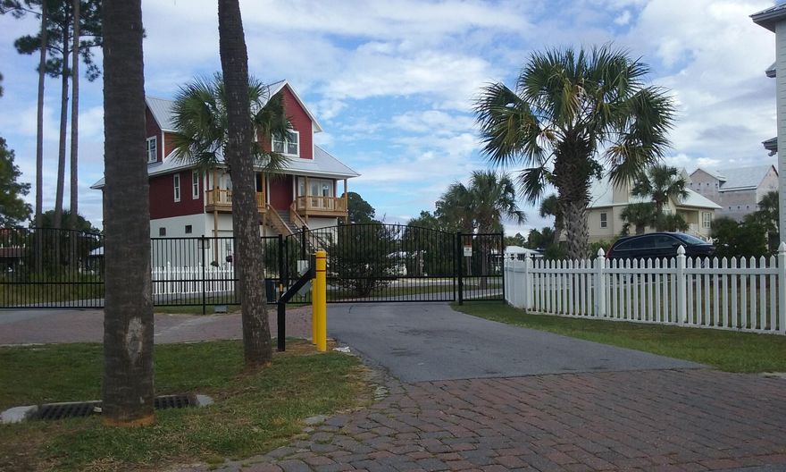 Located in a quiet gated community, this lot is the perfect location to build your dream home. Located approx. 9 miles to Pier Park and 6 miles to St. Andrews State Park's beautiful beaches. Lot offers 45' of waterfront with deep water access for your boat. Don't miss out on your opportunity to own in this private waterfront community close to everything! All dimensions are approximate, buyer to verify. Wife of seller is a Licensed Real Estate Agent in Florida.