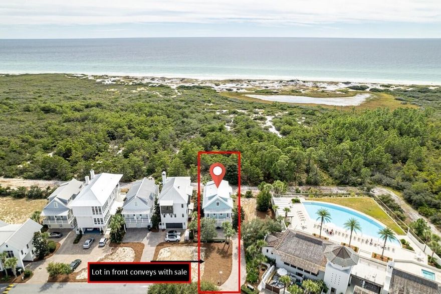 Cypress Dunes, a luxury gated community located on Scenic 30 A in South Walton County.  343 Cypress dunes is a beautiful freshly painted and updated 3 story beach home with porches on every floor offering peaceful views in every direction. This is one of the few homes in the community that comes with an additional lot located in the front of the home. No home can be built in front of 343 Cypress dunes. Home is being offered fully furnished and move-in ready; owners have used this as a 2nd home and has been well cared for.  The 1st floor has 2 large bedrooms with private access to its own private patio area. The 2nd floor offers an open floor plan with lots of natural sunlight and tall ceilings & windows.