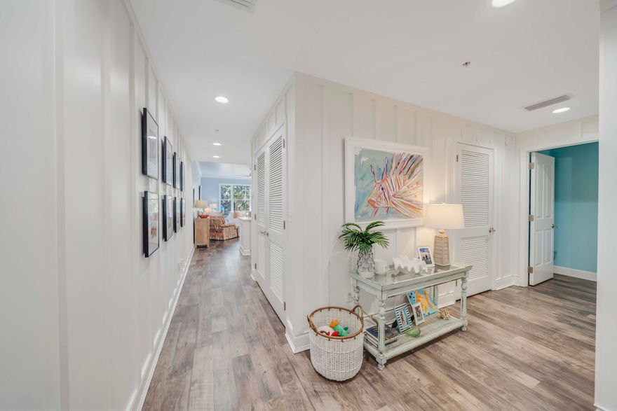 Wow - gorgeous from the moment you open the door! Experience lagoon-front living in this stunning 2-bedroom, 2-bath coastal residence located in the highly desirable Bay Point community. Your condominium features a fully updated kitchen, new luxury vinyl plank flooring throughout, a brand-new HVAC system, open-concept layout, and elegant board-and-batten wood trim details. Step onto your private balcony--ideal for relaxing or entertaining--while taking in spectacular water views and unforgettable sunsets. Reflections at Bay Point offers breathtaking lagoon and St. Andrew's Bay views along with resort-style amenities including a lagoon pool, heated pool, hot tub, fire pits, outdoor grilling areas, and an owners' lounge. Residents also enjoy access to Bay Points Nicklaus-designed golf course, Point South Marina, and waterfront dining just steps away. Ideally located near St. Andrews State Park and the desirable east end, you can take advantage of opportunities for boating, fishing, shopping, dining, and all the attractions Panama City Beach has to offer. Whether you're searching for a primary residence, second home, or vacation rental opportunity, this property checks all the boxes. Schedule your private showing today!