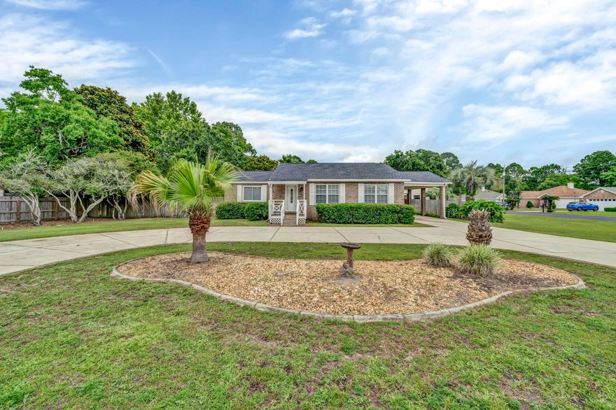 Back on market at no fault of seller! Welcome to your personal slice of paradise in Mary Esther! Imagine stepping into your backyard oasis, surrounded by lush greenery and the soothing sound of water. In the center of it all, a stunning Blue Haven gunite pool with an ozonator system for low maintenance and hardly any harsh chemicals needed to maintain. In addition to the pool, you may also enjoy the ability to rejuvenate and unwind with family or friends in an 8-person hot tub inside of the beautiful Florida room. The home also offers an external building with 1040 square feet. This building used to be a painter's warehouse which includes its own exhaust fan.
