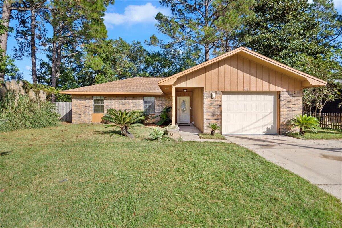 This 3-bedroom, 2-bath charmer is ready to welcome its next lucky owner! The spacious open floor plan is perfect for both cozy nights in and lively gatherings. The kitchen boasts modern appliances, and a layout that makes whipping up meals a breeze. Outside, the fenced backyard is your go-to spot for BBQ's, playing with pets, or simply soaking up some sunshine. Conveniently located a short distance from Eglin AFB, top-rated schools, shopping, and the Emerald Coast beaches