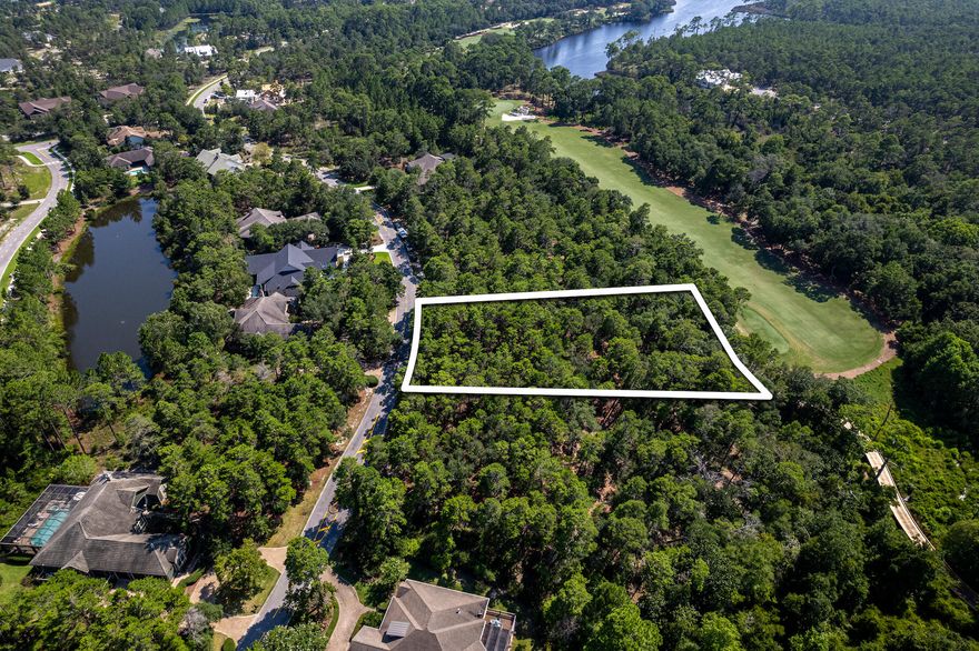 This splendid .944-acre wooded lot is situated within the secure confines of Wild Heron, an exclusive gated community. It presents a unique opportunity as it borders the 12th tee of the renowned Shark's Tooth Golf Course, designed by Greg Norman and consistently ranked among Florida's top 5 golf courses. You have the option to acquire this lot individually, or consider the prospect of purchasing both lot 1613 and 1615, allowing you to create either one or two homes - the possibilities are limitless!With no mandatory build-out timeline to contend with, these homesites cater to a variety of preferences, whether you seek a second home, a primary residence, or are a builder eager to diversify your portfolio. Wild Heron, an exquisite neighborhood, imposes rental restrictions and graces the shores of Lake Powell, Florida's largest coastal dune lake. It beckons with a life of opulence, offering some of the most exquisite amenities on the Emerald Coast.