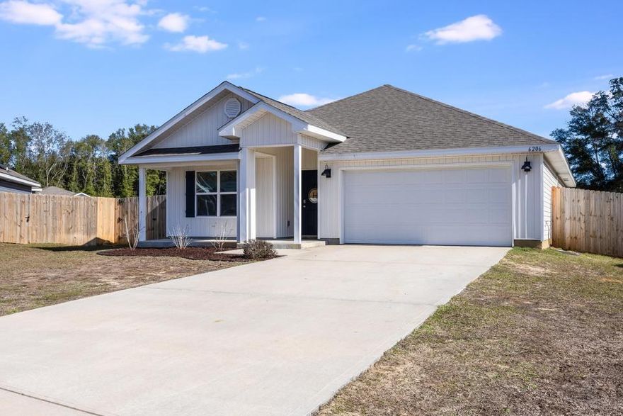 Available 3/16/26! 4/2 in North Crestview, minutes from Publix and New Walmart Market (being Built). The practically brand-new home is perfect for entertaining with the open concept kitchen, dining, and living room. Split floorplan with 3 bedrooms at the front of the house, and master bedroom in the back of the house. Large master suite with dual vanities and separate shower.  Large fenced in back yard with screened in back porch. Pets may be approved with owner approval and $400 non-refundable pet fee. No smoking or vaping inside the property. Applications are done online at www.rentgoodlife.com.
