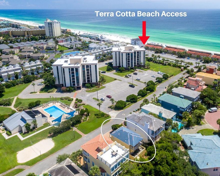 Discover the perfect blend of location, comfort, and investment opportunity at 54 Terra Cotta Terrace.This beautifully designed 4-bedroom, 4-bathroom beach home spans 2,193 square feet of thoughtfully laid-out living space and is perfectly positioned just a short stroll from the sugar-white sands and emerald waters of the Gulf--with deeded beach access making every day feel like a vacation.From the moment you step inside, you're welcomed by a bright, open-concept living area filled with natural light and coastal elegance. The home's three-story layout offers ideal separation of space, making it perfect for hosting guests, accommodating multiple families, or maximizing rental income. Three of the four spacious bedrooms are paired with its own full bath, creating a true retreat for owners and guests alike. The well-appointed kitchen, multiple entertainment spaces, private deck with peekaboo Gulf view and backyard patio provide the perfect setting for entertaining or unwinding after a day at the beach.

Located within the desirable Terra Cotta Terrace community, residents enjoy gated community pool access, pickle ball/tennis courts, sand volleyball and deeded beach access, all just minutes from Destin's top dining, shopping, and entertainment.

Whether you're searching for a primary residence, second home, or a high-performing short-term rental, this property checks every box--with rental projections exceeding $120K+ annually offering serious income potential.

Opportunities like this--combining location, lifestyle, and income--are rare. Don't miss your chance to own a turnkey beach home in one of the most sought-after destinations on the Emerald Coast. Buyer to verify all information. Professional photos will be added soon.