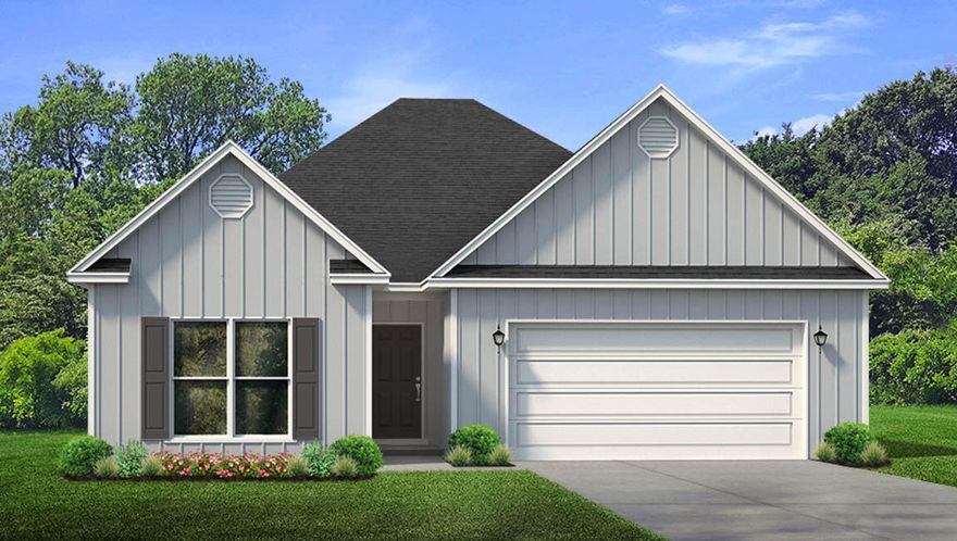 The Kennedy is a 5 bed, 3 bath floorplan located in Live Oak Harbour. Standard features of this home include 9' ceilings, EVP flooring throughout, stainless appliances including a stove, microwave, and dishwasher. Beautiful quartz countertops, ivory painted cabinetry in kitchen and bathrooms, and designer lighting package including mounted surface LED lighting in the kitchen and bathrooms per plan. These homes are constructed with 4 sided brick, aluminum fascia with vinyl soffits, a reinforced concrete foundation, weather resistant house wrap barrier, and dimensional shingles with a 30 year warranty. **Not Open to Investor deals*