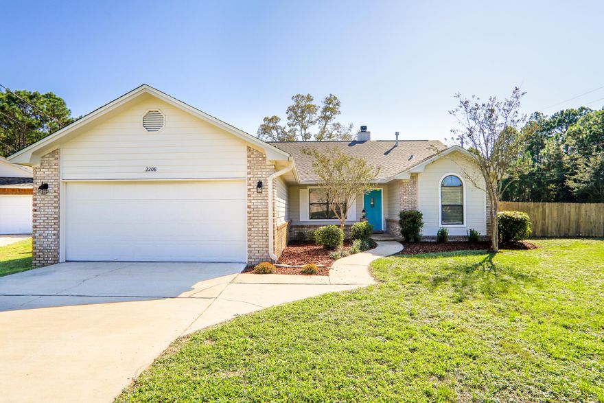 Property has had MAJOR updates from top to bottom!! NEW ROOF! New Glass and Screens in windows. New exterior paint, new exterior light fixtures! New Irrigation pump & timer with several sprinkler heads replaced and newly landscaped. New interior paint, new carpet, new vinyl plank flooring. Refinished kitchen & Master bath cabinets. NEW GRANITE, NEW APPLIANCES! New under mount sinks and faucets, new kitchen disposal. New light fixtures, new ceiling fans, new closet shelving, new interior handles and hinges. New garage floor paint, new gas water heater.