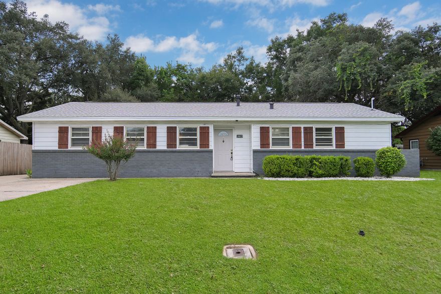 Sitting on a level lot with a spacious floor plan, this home offers a newer roof, hvac and water located in the heart of Fort Walton Beach. The residence is near shopping centers, local restaurants and the white sand beaches. The Bonus room is ideal for a home office or flex space. It has tons of storage space for a workshop, fenced backyard and a pond surrounding the patio space. This property has been updated with new wood plank tile, ceiling fans, bathroom fixtures and side screen door. Home has an expanded driveway to accommodate more parking. Seller has fixed the current sprinkler system and done landscaping work to the property.