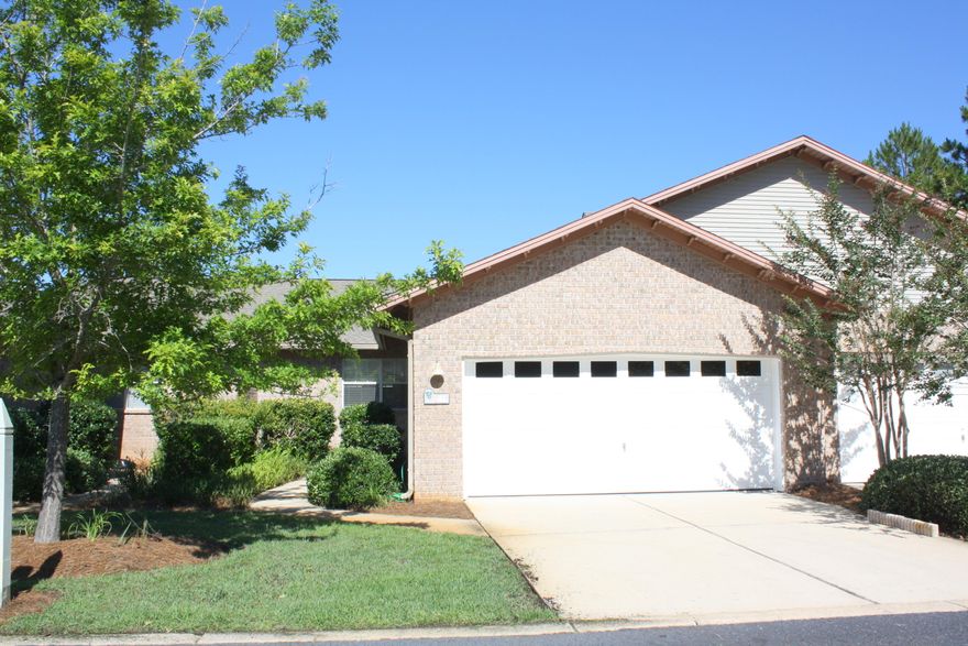 Single story townhome in the popular neighborhood of Escada! Single level floor plan units rarely become available! Lakefront two bedroom, two bath with an open concept living area with lots of natural light, fireplace, nice sized kitchen with breakfast bar, walk-in pantry,laundry room. Tile throughout with the exception of carpet in second bedroom. Private courtyard, two-car garage. Community pool, tennis court, nature trail to Butler Elementary School and 30-A.
Kids can walk to school, you can bike to the beach! Great location, close to schools, restaurants, shopping, attractions, Sacred Heart Hospital, bay and our beautiful white sand beaches. No short term rentals allowed. As always, all dimensions important to the buyer should be verified.