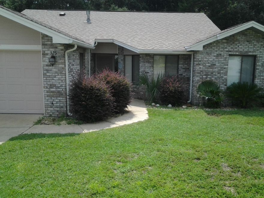 Well maintained home that backs up to the Eglin Golf Course. This lovely home features a heated and cooled Florida room, natural gas fireplace, oak kitchen cabinets and granite counter tops. Spacious rooms and nice storage space. This owner will accept a pet up to 25 pounds with a $255.00 non refundable pet fee. All adults living in the house must apply and be on the lease. Available to move in on Sept. 10 for $1450/month.