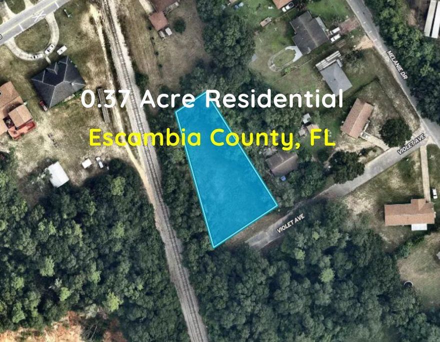 Excellent residential lot. High & Dry, mostly cleared. Located at the end of a dead end street, so no through traffic. Conveniently located with quick access to I-10 and Pensacola Blvd. Several restaurants and service businesses nearby, and a short distance from ''Car City''. Lot is adjacent to railroad tracks.
