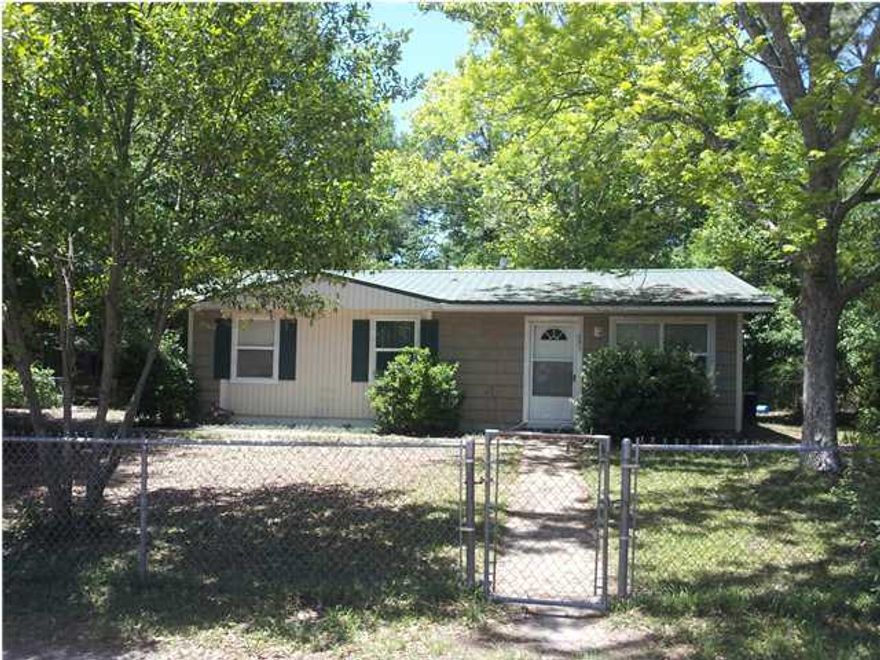 Convenient to shopping, bases and the beaches. This cozy cottage offers 3 bedrooms / 1 bath floor plan with an eat in kitchen and interior laundry. The home has been updated with a metal roof, vinyl siding, updated windows and a/c unit. Neutral carpet and vinyl flooring installed just a few years ago. One car detached garage in back to be conveyed as-is.