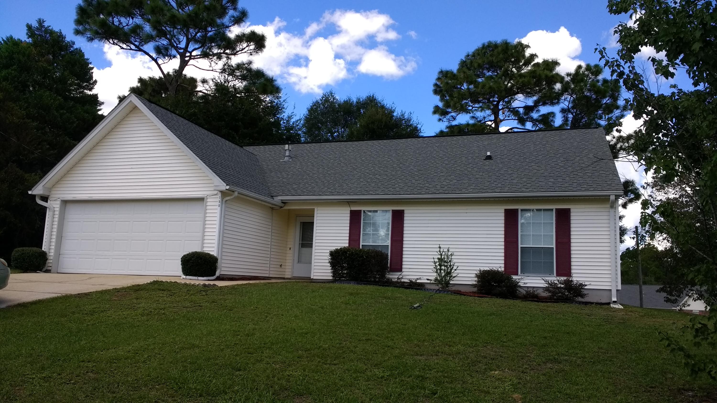 Available NOW. Come see this remodeled 4 bedroom home with a fenced corner lot located South of I10 and an easy commute to the bases. Sit back and relax at the end of the day in the nice screened porch just off the living room. This home has all new tile floors for easy clean-up on the first floor; carpet in the upstairs bedroom. The kitchen has all new cabinets, new counters, new sink and faucet, side by side refrigerator with ice maker; ceramic top stove, microwave, lighting, ceiling fans, newly painted, recently remodeled baths and screened in porch. LAWN MOWING IS PROVIDED so you can spend your weekends and time with your family. PETS WELCOME (upon approval with owner) with $250 pet fee. Will show on evenings and weekends. Call for appointment.