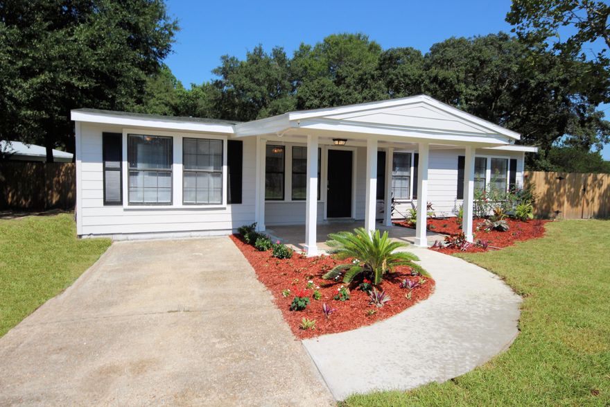 Fully Renovated and gorgeous 1501 sq foot home with 4 bedrooms and 2 full bathrooms in the desirable Garnier's Beach Neighborhood in Fort Walton Beach!This home features a 2006, dimensional shingle roof, all new 2016 electrical and plumbing, and a 2010 Heating and Cooling System. The kitchen was completed renovated to include new granite counter tops, new cabinetry, a custom subway tile back splash with gray, thin, grout lines, new under mount sink and brushed nickle faucet, black and stainless stove/oven, vent hood, and dishwasher! The seller also included two lazy Susan lower cabinets. The cabinets are shaker style, white, and finished with brush nickle hardware. The kitchen overlooks the dining room and the gorgeous fenced in backyard! Natural light abounds in this home with