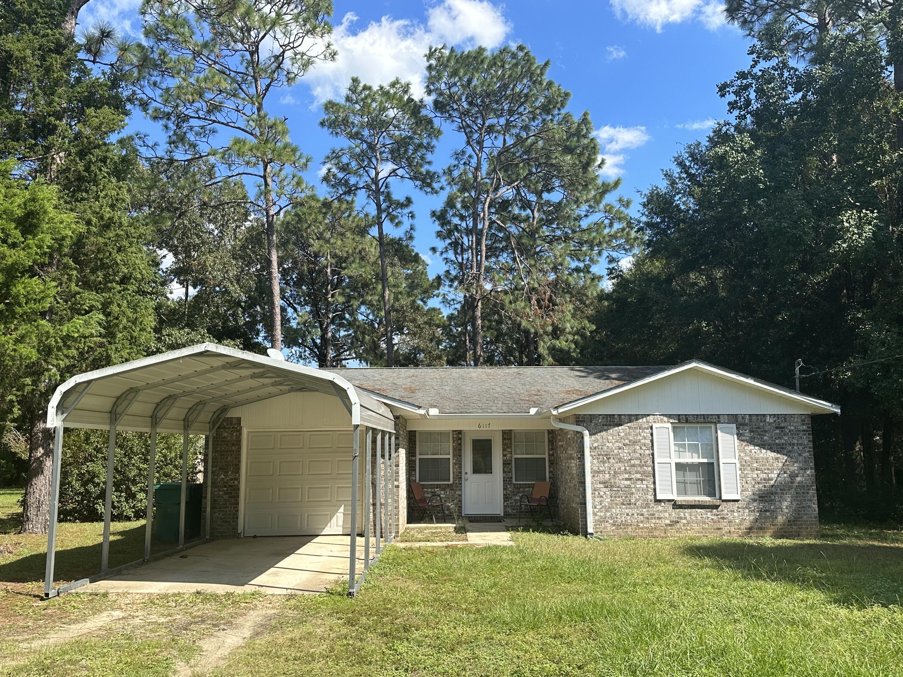 Located 3 houses from the end of a Cul de Sac in the Hidden Glen neighborhood, this home built in 1993 boasts a larger (.36 ac +/-) lot and brick exterior. This property would work for an investor, a starter family, or someone looking to retire. A 10-minute drive will take you to Publix, Winn Dixie, or to check out the newest show at the local movie theater! This home is about 13 minutes from the intersection of US-90 & HWY 85 S, and 20 minutes from Walmart, I10, Chilis, and Lowes, and much more.Take the time to stop by this hidden gem and ponder all that it has to offer you.