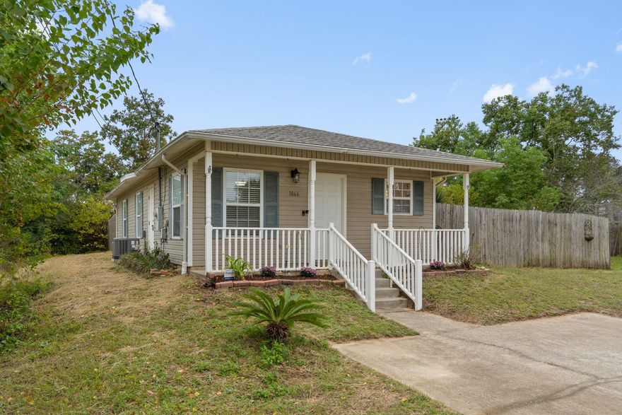 Welcome to this beautifully refreshed 3-bedroom, 1-bath home on nearly a quarter-acre in a convenient location to the brand-new high school. Built in 2008 and thoughtfully updated, this property offers comfortable living and smart value inside and out. Features include: completely repainted interior, open living area with no carpet, ceiling fans in every bedroom, BRAND NEW HVAC, water heater, and stove (2025), stainless steel appliances, fully fenced backyard with a shed, and additional storage closet. No HOA. The spacious lot provides room to enjoy the outdoors, garden, or entertain. This well-maintained home is ready for its next chapter with you. Not local? Ask about the video tour!