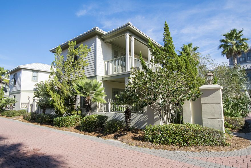 This is it!! South of 30-A in a gated community is this most wonderful 3 bedroom, 3 bath Sunset Beach home. Living area is on the main level with the Master bedroom & bath. 2nd level has 2 guest bedrooms with baths. Lots of outside living space with 2 covered porches and a private courtyard. Even more impressive is the direct access to the Beach, Gulf and Community pool; all within an easy 180 paces from the home. The home has an impressive rental income history making this a good investment as well as having that just perfect place at the Beach for your family. The rental income history and the cost to own detail is attached to this listing under the documents tab. This is a must see property before it is gone. Buyer to verify all deminsions and measurements.