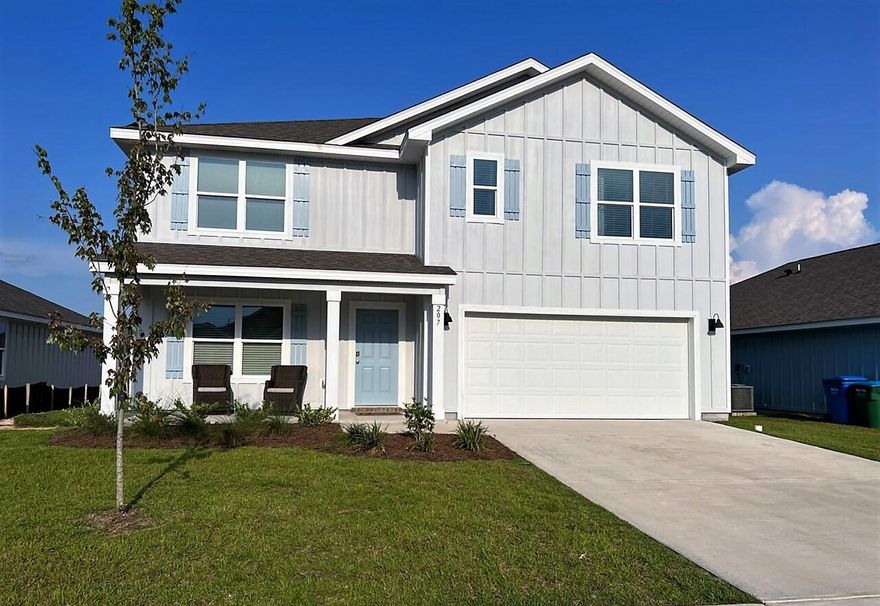 'MODEL HOME' NOW AVAILABLE & READY FOR MOVE IN! SHOAL RIVER LANDING offers a Community Pool, Pavilion & sidewalks. Spacious 2 story Hayden & it's sought after OPEN DESIGN has '5' bed/'3' baths. Beautiful kitchen, lg. island bar, stainless appliances, smooth-top range, quiet dishwasher, built-in microwave & pantry. A nice bed & bath are located on the 1st floor. Upstairs, roomy bedroom 1 & the adjoining bath offer a lg. 5' shower, double vanity, lg. walk in closet, oversized linen closet & the latest in wood look flooring with plush carpet in the bedrooms. Nice lg. loft serves as a great office/multi-function area. The Smart Hm. 'Connect' System with video/camera doorbell, keyless entry + other 'Smart Home Devices' are awesome amenities. A very stylish home in desirable South Crestview.