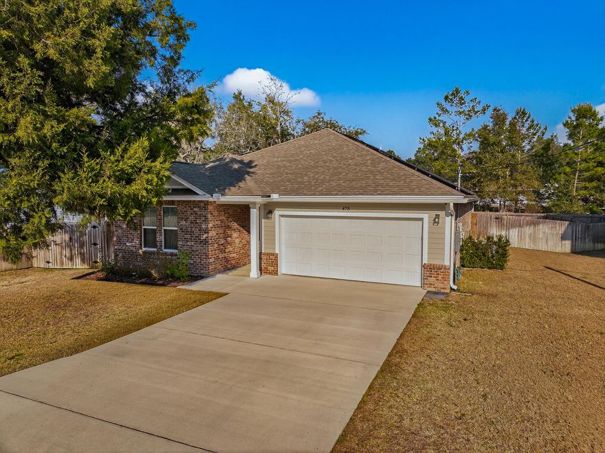 Welcome to easy living in Valparaiso! Built in 2020 and thoughtfully designed, this beautiful all-brick home offers 3 bedrooms, 2 bathrooms, and 1,918 square feet of comfortable, modern living on a spacious .35-acre lot. From the moment you arrive, you'll appreciate the clean curb appeal, durable construction, and the added bonus of fully paid-off solar panels--helping you enjoy energy efficiency and long-term savings from day one.Step inside to discover a bright, open-concept layout that's perfect for both everyday living and entertaining. The main living areas feature stylish LVP flooring that's as durable as it is attractive, while the bathrooms are finished with classic tile floors. The split bedroom floor plan offers added privacy, and each bedroom is warm and inviting with plush new carpet--creating the perfect retreat at the end of the day.

Outside, the fully fenced backyard provides plenty of space to relax, play, or host gatherings. Whether you're enjoying a quiet morning coffee, letting pets roam freely, or planning your dream outdoor setup, this generous lot gives you room to make it your own.

Modern construction, energy efficiency, and timeless finishes come together beautifully in this move-in ready home--offering the perfect blend of comfort, style, and practicality. Don't miss your opportunity to make it yours!