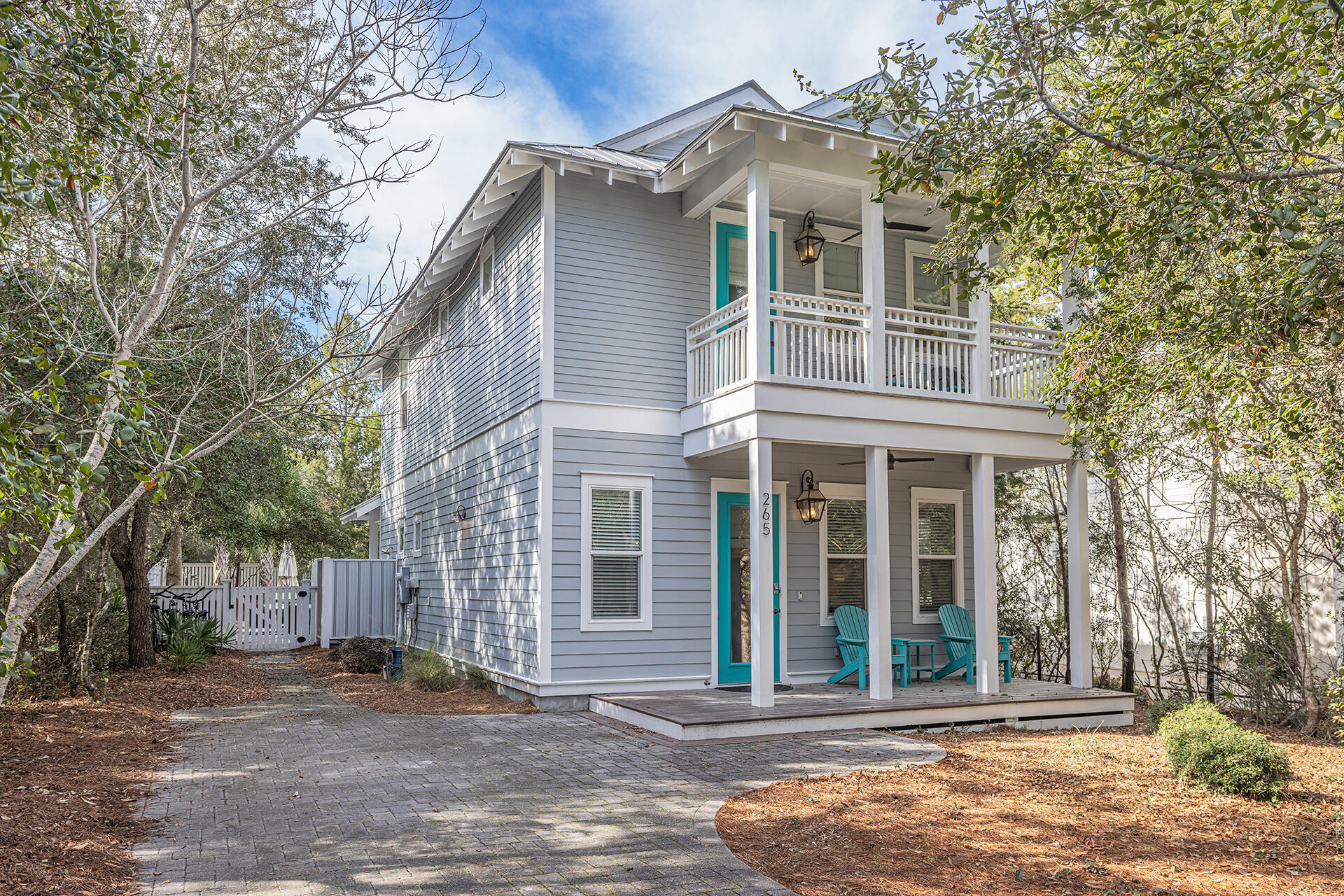 Don't miss this fantastic opportunity for a primary, secondary or investment home in Inlet Beach. This White's Gulf View Estate home offers a private, heated pool and room to sleep 10. This home is being sold turn key ready for you to rent out or move right into. Downstairs owner suite with direct access to the pool as well as an open concept living/dining/ kitchen make this a great entertaining home. The gourmet kitchen includes granite countertops, double stacked cabinets, gas range and island seating. The home offers four bedrooms plus a twin over twin bunk insert as well as 3 full and a downstairs half bath. With a low hoa fee that includes deeded beach access with ample bike and golf cart parking this coastal home will provide everything needed to enjoy your time in 30A.