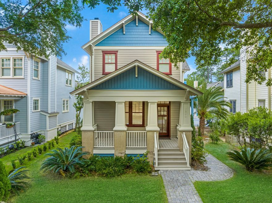 OWNER FINANCING AVAILABLE at 5%. Discover the charm of coastal living in the prestigious Wild Heron neighborhood, situation on the sought after west end of Panama City Beach. This immaculate 3-bedroom, 3-bathroom Craftsman-style offers a layout designed for ease and luxury, with a main-floor bedroom complete with a full bathroom, a separate dining area, and a cozy eat-in kitchen. The additional bedrooms and bathrooms are thoughtfully placed on the second floor, optimizing space and privacy. This property boasts nearly 2,400 sqft of luxury with high-end finishes including granite countertops, stainless appliances, recessed lighting, hardwood floors, crown molding, and elegant fixtures throughout. The home is well-maintained with recent updates including a 2-year-old water heater, 1-year-ol HVAC, a new roof and new stainless appliances!! Step outside onto the inviting front porch, where you can watch the neighborhood come alive, or opt for tranquility on the screened side porch. This home is not just a place to live but a gateway to a lifestyle, with access to top-tier amenities including the 24-hour guarded gate, the renowned Sharks Tooth Golf Course, and Lake Powell. Elevate your lifestyle with exclusive homeowner privileges like a Watersound Club Membership, and embrace a wealth of recreational facilities: a lakefront boathouse, docks, kayaks, canoes, a heated pool, hot tub, family park, and walking paths. Whether it's enjoying a sunset from the dock, gathering around the lakeside fire pit, or staying active at the health club and tennis courts, Wild Heron offers an unparalleled living experience. 

Experience the best of both worlds - a peaceful haven with easy access to the Gulf of Mexico and the vibrant local scene. Don't miss this opportunity to own a piece of paradise in Wild Heron. Contact your Realtor to schedule a viewing today. Please note some photos depict virtual staging. The home is unfurnished. All ages, Room Sizes and measurements are approximate. Please verify if important.