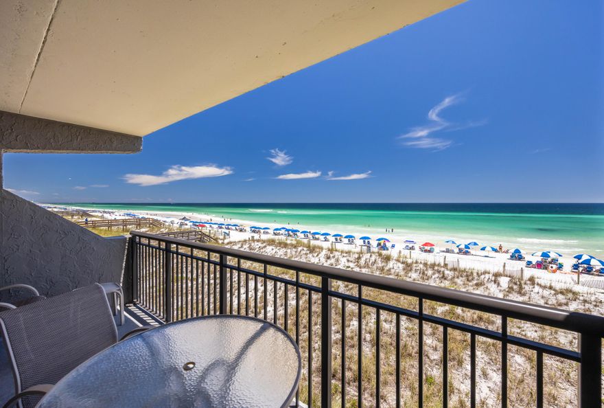 The seller is ready to make a deal on this stunning third-floor, east-end corner unit! Opportunity is knocking!! Wake up to the mesmerizing beauty of sunrise views over the sparkling Gulf of Mexico, right from your private balcony. This direct Gulf-front condo offers the perfect blend of comfort and excitement, ensuring your experience is nothing short of spectacular. Dive into the endless fun with direct beach access, where you can feel the soft white sands between your toes and the warm sun on your skin. Splash in the Gulf-side swimming pool, surrounded by lush palms and an expansive sundeck that's perfect for soaking up the rays. Challenge your friends to a game of pickleball or tennis on the lighted courts, or paddle through the crystal-clear waters with convenient kayak and paddleboard rentals. Every moment in this tropical paradise is filled with possibilities. This corner unit promises an unforgettable beach escape where sunrise views and coastal adventures await with some of the lowest HOA dues on the Gulf Coast! The best part? The seller is ready to make a deal! Don't miss this incredible opportunity to own a slice of paradisethis east-end gem won't last long!