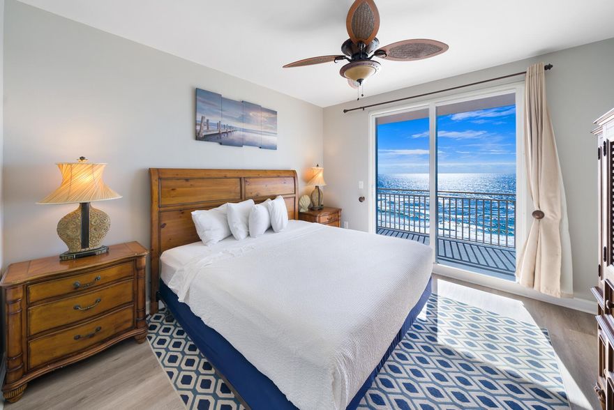 Welcome to Unit 702E at Splash Resort, a premier family-friendly Gulf-front destination in Panama City Beach. This beautifully maintained 2-bedroom, 2-bath condo is fully turnkey and features a true Gulf-front primary suite with direct balcony access and stunning emerald-coast views. Inside, enjoy 9-foot ceilings, an open layout, granite countertops, a fully equipped kitchen, and a private balcony overlooking sugar-white sands and turquoise waters. Splash Resort offers exceptional amenities including two on-site waterparks, a lazy river, heated pools, hot tub, splash pad, arcade, movie theater, fitness center, beachfront dining, covered parking, and easy beach access. Minutes from Pier Park and close to 30A, this condo is ideal as a vacation retreat, rental investment, or both.