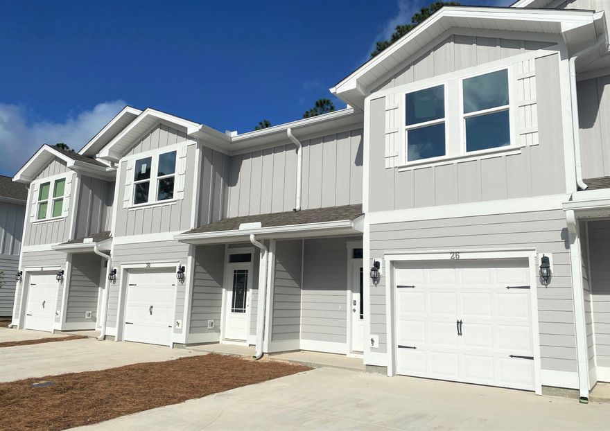 Welcome to Harbor Place Townhomes! This community located at the corner of Melvin St. and Azalea Dr. in Destin, FL. Just minutes from Emerald Grand and Crab Island. These 3 bed, 2.5 bath town homes have EVP flooring throughout the entire home, including stairs and carpet in all bedrooms. Features include: farmhouse style sink, stainless appliances,  quartz countertops and beautiful white cabinetry with brushed nickel hardware. This is an interior town home unit, only one neighbor. Perfect location to get to the beach, shopping, restaurants and the elementary school in under 10 minutes! ***Home is NOT furnished. Photos are stock and colors, upgrades and selections may differ.