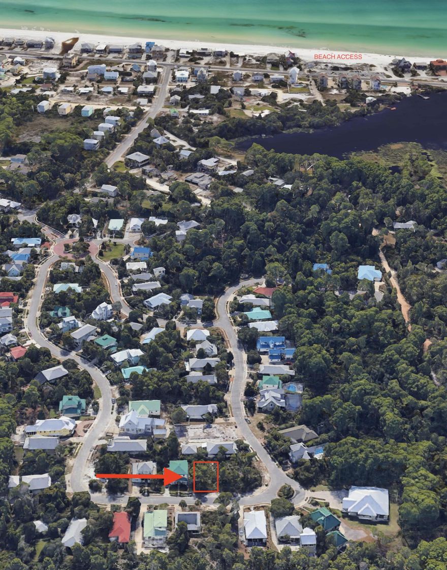 Build your custom home in one of the best neighborhoods on 30A. This homesite has fantastic walkability including restaurants, shopping, and the beach! You will not find a better spot for your second home or primary residence. Call for more detailed information!