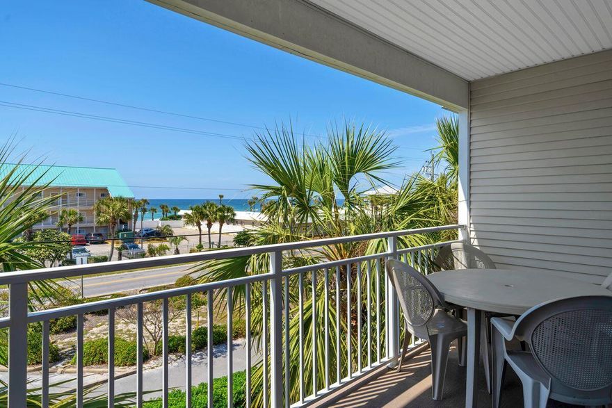 Step into coastal ease at this beautifully updated condo, perfectly situated just across the street from the sugar-white sands and turquoise gulf waters. Designed for both relaxation and investment, this residence delivers effortless style, recent upgrades, and strong rental performance.Inside, a bright open layout welcomes you with modernized lighting, a 58-inch Roku-enabled flatscreen TV, and a soothing palette that complements the surrounding seascape. The kitchen showcases stainless steel appliances and fresh interior paint, all completed within the last three years, alongside a new water heater. Sleeping accommodations include a king bed, hallway bunks, and a sleeper sofa, comfortably hosting up to six guests.Resort-style amenities await just outside your door. Take a dip in the seasonally heated pool, unwind in the brand-new hot tub, or enjoy a casual evening at the community grill. Additional conveniences include a bike rack, new washer and dryer, and the peace of mind that comes from a completed milestone inspection with no special assessments pending.

With average annual income exceeding $56,000 and a location just minutes from Crab Trap and Shoppes at Paradise Isle, this fully furnished condo offers the best of coastal living and investment potential  all less than five minutes to the sand.