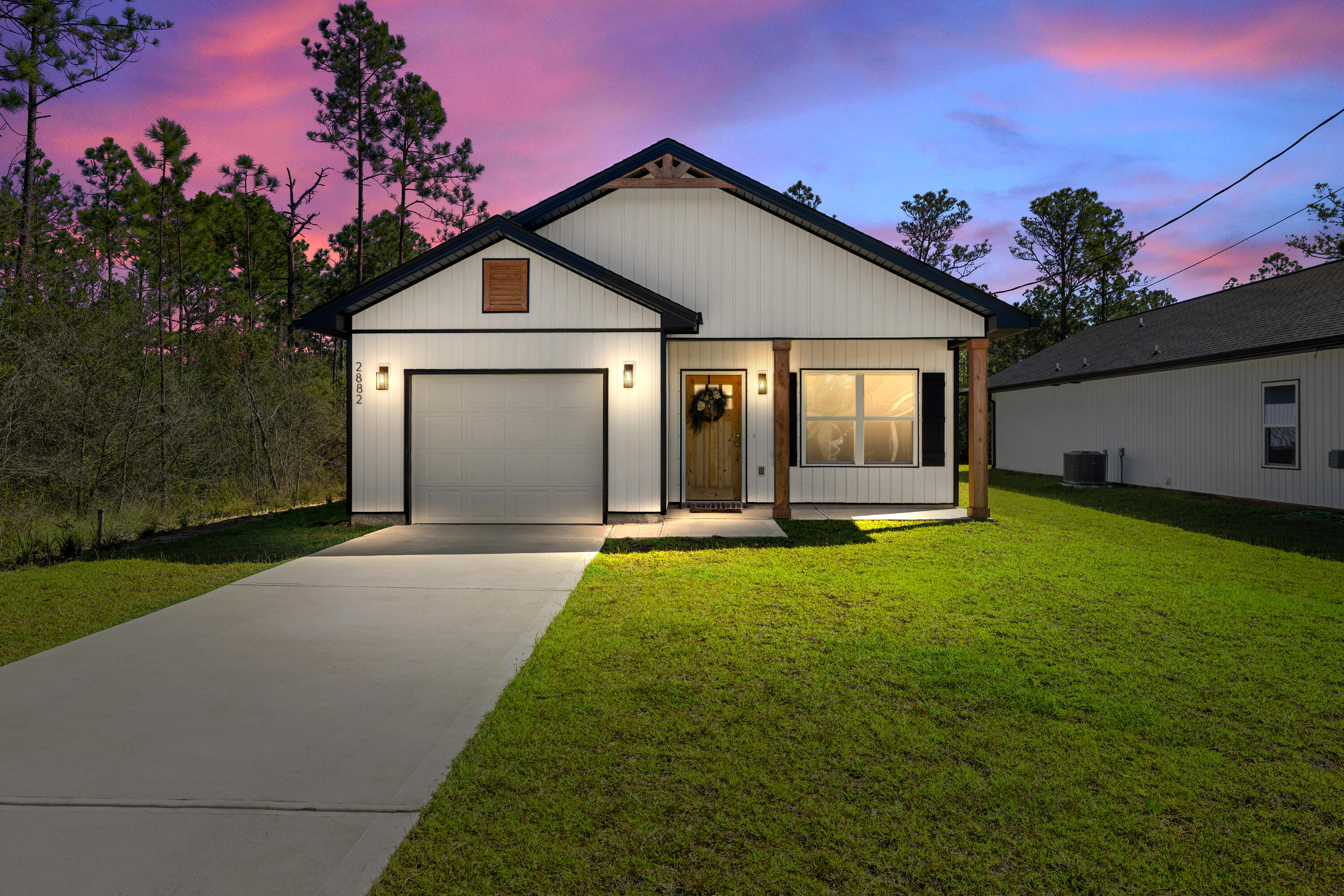 Step into this beautiful new 3BR/2BA home in Milton, where comfort meets modern style. The open floor plan with vaulted ceilings, granite countertops, and sleek cabinetry creates a bright, welcoming space. All kitchen appliances stay! Unwind in the soaker tub, enjoy a spacious walk-in closet, and appreciate the freedom of no HOA. The seller is offering a $10K credit at closing, use it your way! Buyer to verify all information and dimensions.
