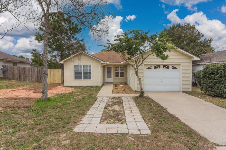 New roof is on order!!! Fresh paint, oversized baseboards, and flooring through out this 3 bedroom 2 bath charmer. Located in south Crestview providing easy commute to all shopping centers, beaches, and all local bases. Spacious living room for family movie nights or entertaining friends and family. The kitchen boasts ample cabinet and counter space for all your cooking needs. Fenced in backyard allowing privacy for your morning coffee on the back porch. Schedule your showing today.