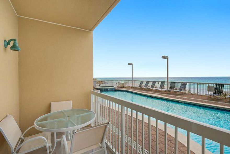 Great investment with right at $30000 in gross rental in 2019 on this charming, ground floor Seychelles condo.The HOA dues include  Electricity which is a great perk to owning this beautifully decorated Gulf front condo which come completely furnished! With this first floor unit, you can quickly be at the pool or beach. Located next to a local favorite restaurant  Schooners! Location location location, this unit is a gem!