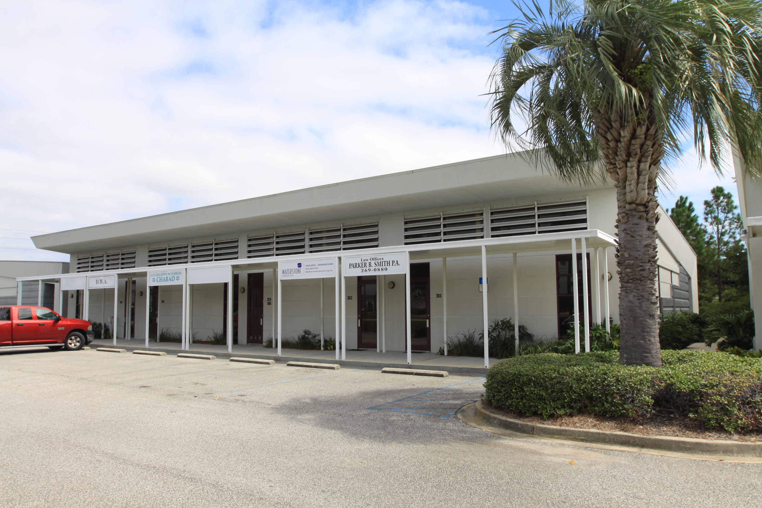 This is a great office located at Airport Plaza in Destin. The office consists of a conference room, reception/ waiting area, 2 offices and a break room, all with 10 to 16ft ceiling height. Airport Plaza is a well kept, modern complex that is home to Architects, Engineers, Accountants and Attorneys, Real Estate Firms and is conveniently located in the center of Destin. Owner is a licensed Broker in the state of Fl.