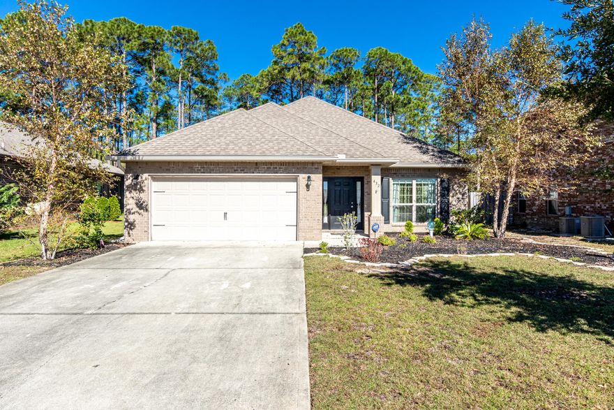 Welcome to 432 Cocobolo Drive! This spacious open floor plan featuring 3 bedrooms, 2 baths, office/formal dining area and 2 car garage is located in the highly desirable neighborhood of Driftwood Estates. This home is situated on a large lot up against the trees creating a perfect blend of indoor and outdoor living. This well maintained home offers engineered hardwood floors in all of the main living areas, granite countertops, elegant tray ceilings, stainless steel appliances, additional cabinets in the laundry area, ceiling fans in all the bedrooms, separate stand up shower and soaking tub in the master bathroom. The back covered patio is screened in offering a great place to entertain or relax with nature while over looking the preserve.